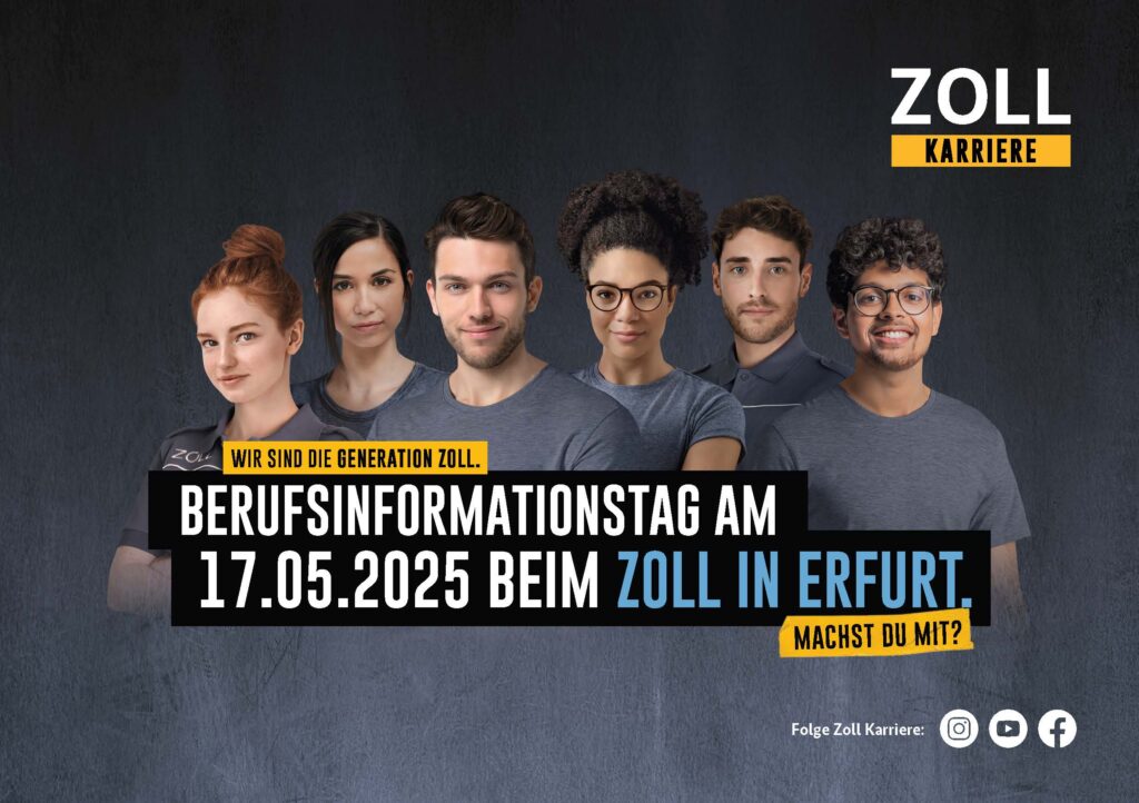 Berufsinformationstag am 17.05.2025 beim Zoll in Erfurt